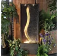 Wacredo Gartenbrunnen Premium Wasserspiel Komplettset Antigua, Wasserbecken BxT: 47x25.5 cm, Gesamtmaß: 47 x 25,5 x125cm (L x B x H)