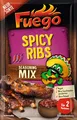 Fuego - Spicy Ribs Seasoning Mix | Würzmischung zum Marinieren von Rippchen | Für 2 Portionen | Ohne Geschmacksverstärker | 30 g im Beutel