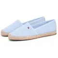 Tommy Hilfiger FLAG CANVAS ESPADRILLE Espadrille,Slipper, Flats, Bequemschuh, Jutebezug und Ziernähten, schmale Form blau 39 EU