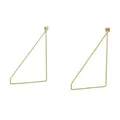 Bodenträger  2er-Set  Scaffale , gold , Maße (cm): H: 24 T: 26.5