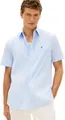 Tommy Hilfiger Herren Hemd Flex Poplin aus Baumwolle, Blau (Sweet Blue/Stripe), L