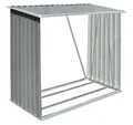 vidaXL Kaminholzregal, Brennholzlager Verzinkter Stahl 163 x 83 x 154 cm Grau