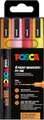 uni-ball Marker Faber Castell Marker UNI POSCA PC-3M 0,9-1,3 4er Glitter w