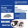 Für SKODA Superb Fließheck IV Typ NZ3 11.2023-jetzt AHK abn +13pol sp. E-Satz