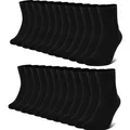 Socken, 12 Paar, Baumwolle, Sportsocken, Herren, Damen, Lauf, Alltag, schwarz...