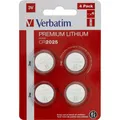 Verbatim CR2025 - Einwegbatterie - CR2025 - Lithium - 3 V - 4 Stück(e) - Silber (4 Stk., CR2025, 160 mAh) (49532)
