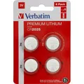 1x4 Verbatim CR 2025 Lithium Batterie 49532