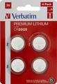 Verbatim CR2025, Einwegbatterie, CR2025, Lithium, 3 V, 4 Stück(e), Silber