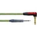 Cordial EcoHEMP 3PR - 3,0 m, NEUTRIK Klinke 6,3 / Winkelklinke 6,3 mm mono SILENT retro