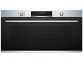 Bosch VBC5580S0 Serie 6 Einbau-Backofen, 48 x 90 cm extra breit, LCD-Touchdisplay, Versenkknebel, 1-fach ebenunabhängiger Teleskop-Auszug