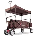 FUXTEC Bollerwagen FX-CT350 - faltbarer Handwagen & Transportwagen - klappbar