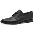 Tamaris Schnürschuh, Blockabsatz, Halbschuh, Businessschuh mit Ziernähten schwarz 39 EU
