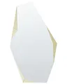 Wandspiegel silber / gold 68 x 120 asymmetrische Form getöntes Glas Arguel