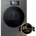 Samsung Series 9 DV90F09F4S, Freistehend, Frontlader, Wärmepumpe, Dunkles Grau, Berührung, Dark Steel - Grau