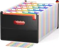 26 Fächer Dokumentenmappe A4 mit Mesh-Taschen-Design, Fächermappe Sortiermappe B