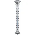 Solar Gartenthermometer 112 cm mit LED Beleuchtung, modernes Aussenthermometer für den Garten