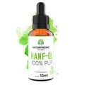 NATURFREUND® Hanföl HOCHDOSIERT mit 150mg pro Tagesdosis - Premium Hanfsamenöl Hemp Oil - Omega 3-6-9 Öl Fettsäuren Naturöl - Made in Germany - 10ml