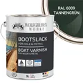Bootslack Parkettlack Schiffslack Holzlack Seidenglänzend für Holz Boot Schiff W400 Tannengrün - 5L