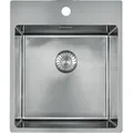 CARESSI 1-Becken Spüle CABLA 708225 mit Hahnbank / ab 50 cm Schrankbreite / Einbauspüle / Edelstahlspüle