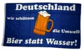 Fahne/Flagge Deutschland Bier statt Wasser 90 x 150 cm