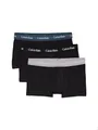 Calvin Klein Herren-Unterhose, niedrig, 3 Stück, B- BLK, Hemisphere BL, ASH WBS, S