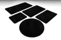 Wecon Home Basics Badematte "Joris", schwarz, rund ( Ø 90cm), 1 Stk.