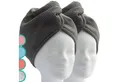 ELEXACARE Turban-Handtuch Haarturban mit Knopf, Mikrofaser (2-St), Turbanhandtuch mit Knopf und Schlaufe