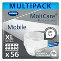 MoliCare Premium Mobile Einweghose: Diskrete Anwendung bei Inkontinenz für Frauen und Männer; 10 Tropfen, Gr. XL (130-170 cm Hüftumfang), 4x14 Stück