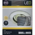 Briloner LED Einbauleuchte 400Lm 5,0W Warmweiß Ø 8,2 CM, ALU rund