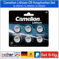 Knopfzellen Batterien 2x CR2032, 2x CR2025, 2x CR2016 Litihum 3V Camelion im Set