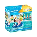 PLAYMOBIL Family Fun 70112 Badegast mit Schwimmreifen, Schwimmfähig, Ab 4 Jahren