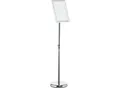 Infoständer Durable, mit DIN A4 Klapprahmen, Hoch- & Querformat, höhenverstellbar, Aluminium & Polystyrol, silber