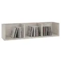 CARO-Möbel Cd/Dvd-, Hellgrau, Holzwerkstoff, Mode, 75x18x18 cm, Wohnzimmer, Regale, CD & DVD-Regale