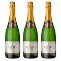 Bouvet Excellence Crémant de Loire Brut - Klassische Flaschengärung – Chenin Blanc Chardonnay – Cremant Ideal als Geschenk - 3 x 0.75 L