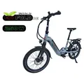 20 Zoll ECOFOLD BFH400N Elektrofahrrad Ebike Klapprad Bafang Heckmotor  250W 7 Gang 504 Wh Faltrad grau - Grau