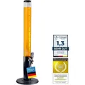 XXL Biertrinksäule 3,5 Liter mit tropfsicherem Zapfhahn – Transparenter Getränketower für Partys – Bierturm für Cocktails & Kaltgetränke