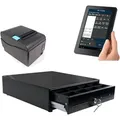 Mobiles Kassensystem für GASTRONOMIE: 10" Touchscreen Terminal, Bondrucker, Geldlade