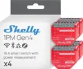 Shelly Relais "1PM Gen4 4er Pack" max 16A 1 Kanal Messfunktion WLAN Matter Zigbee Bluetooth