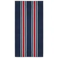 ZOLLNER Strandtuch - hautfreundliches und saugstarkes Badetuch in 100x200 cm - waschbar bis 60°C - Baumwolle - mit zeitlosen Streifen - Oeko Tex® Zertifiziert