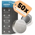 ABSINA SR626SW Uhrenbatterie 1,55V Silberoxid 5x 10er Pack - Knopfzelle SR626SW