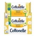 Cottonelle Feuchtes Toilettenpapier, Natürlich Pflegend - Kamille & Aloe Vera, Biologisch Abbaubar, Plastikfrei, Wiederverschließbar, Vorteilspack, 12 x 42 Feuchttücher