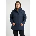 Maier Sports Allwetterjacke Da-Jacke mTEX Brocken Long W für Sport, Outdoor und Freizeit, wasserdicht, winddicht blau 52 EU