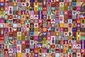 living walls Fototapete Walls by Patel Come As You Are 1, glatt, (4 St), Vlies, Wand, Schräge