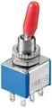 Goobay 10021 Kippschalter Miniatur - 2x EIN-EIN, mit Lötösen