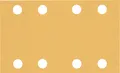 Bosch EXPERT C470 Schleifpapier, 8 Löcher für Schwingschleife, 80 x 133 mm, K 120, 10er-Pack Körnung: 120