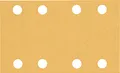 Bosch 10x EXPERT C470 Schleifblatt mit 8 Löchern (für Farbe auf Holz, Hartholz, Ø 80x133 mm, Körnung 120, Professional Zubehör Schwingschleifer)