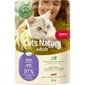 Katzenfutter Hoher Fleischanteil - mera Cats Nature Ente- Nassfutter getreidefrei 12x85g 12x85g
