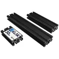 KLAK Profil KLAK 30/60 - Aluprofil 30x60mm Profil Typ-I Nut 8 10-200cm schwarz schwarz 6 cm x 30 cm x 3 cm