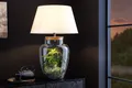 riess-ambiente Tischleuchte CLASSICO 75cm weiß / transparent · Tischlampe mit befüllbarem Glas-Fuß, Ein-/Ausschalter, ohne Leuchtmittel, Wohnzimmer · mit Leinenschirm · Dekoration · Landhausstil · Design