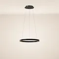 s.luce Led-Hängelampe, Schwarz, Metall, Rund,Rund, 40x3.3x40 cm, Lampen & Leuchten, LED Beleuchtung, LED-Hängeleuchten